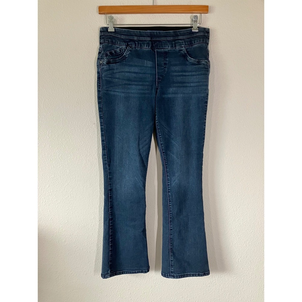 DEMOCRACY Ab"solution Itty Bitty Boot Glider Jeans 10P Petite Pull-On Bootcut